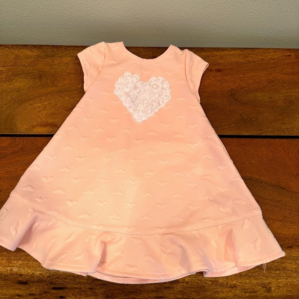 KIDS/BABY pink heart dress/tunic- never worn - Picture 1 of 3